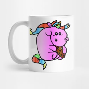 A unicorn with a cookie Mug